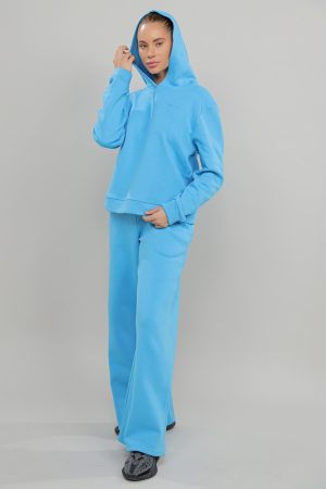 Trening: Hanorac si pantaloni evazati LADY BLUE