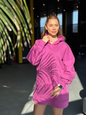 Hanorac lung decorat cu pietricele, cu spatele gol si maneca tip clopot Lady Mauve