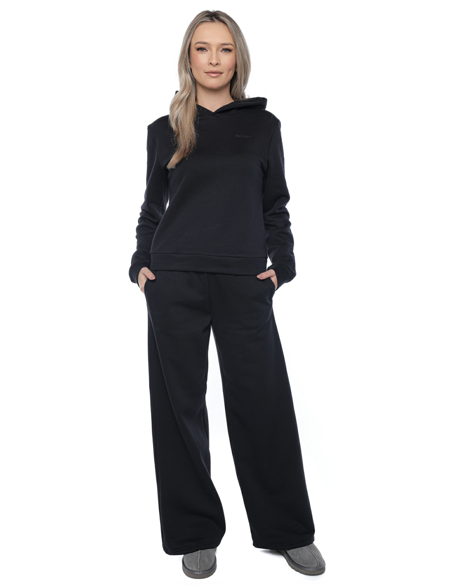 Trening: Hanorac si pantaloni evazati LADY BLACK - Image 3