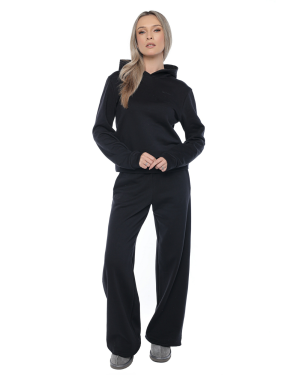 Trening: Hanorac si pantaloni evazati LADY BLACK