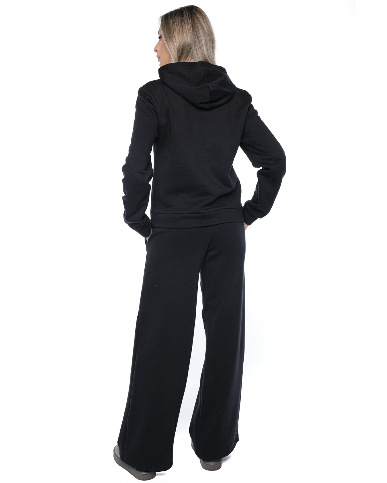 Trening: Hanorac si pantaloni evazati LADY BLACK - Image 2
