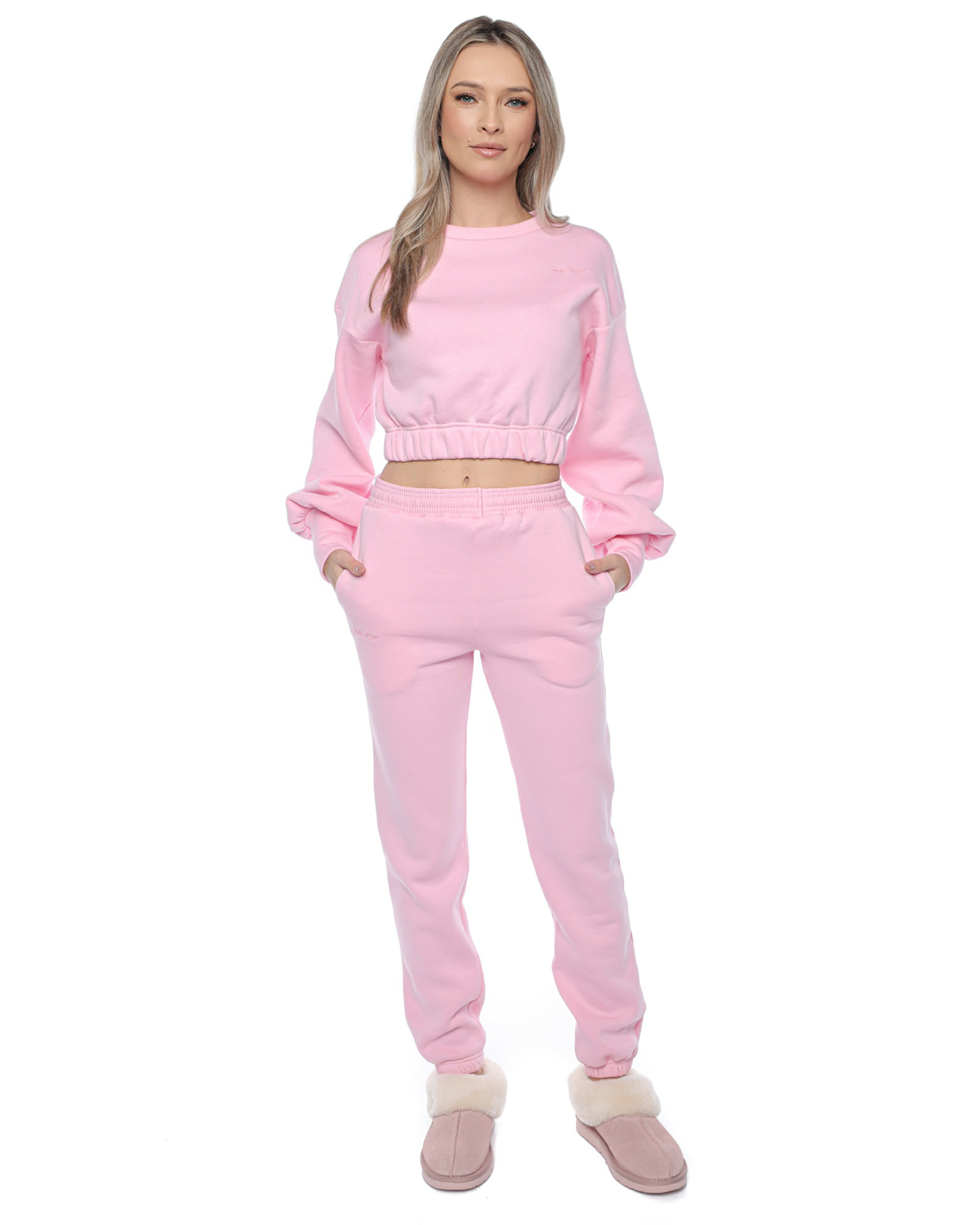 Trening: Bluza si pantaloni cu elastic LADY PINK - Image 4