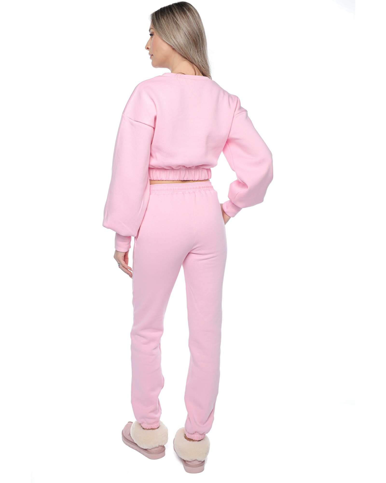 Trening: Bluza si pantaloni cu elastic LADY PINK - Image 3