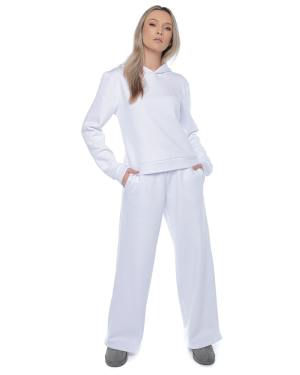 Trening: Hanorac si pantaloni evazati LADY WHITE