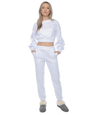Trening: Bluza si pantaloni cu elastic LADY WHITE